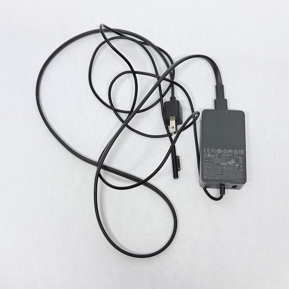 Microsoft Model 1706 65W Surface Power Supply AC Adapter with USB Port Black